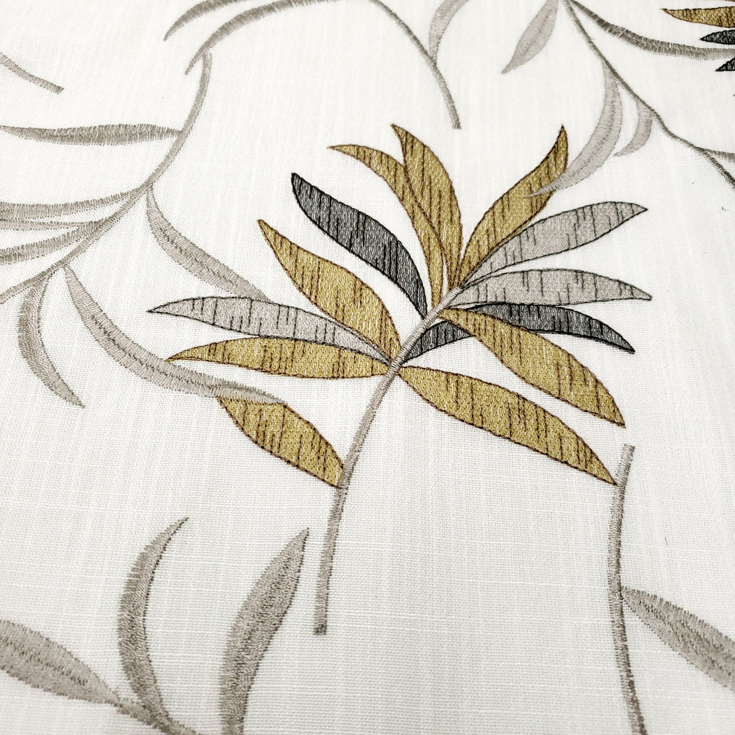 GILDED PALM EMBROIDERED DRAPERY