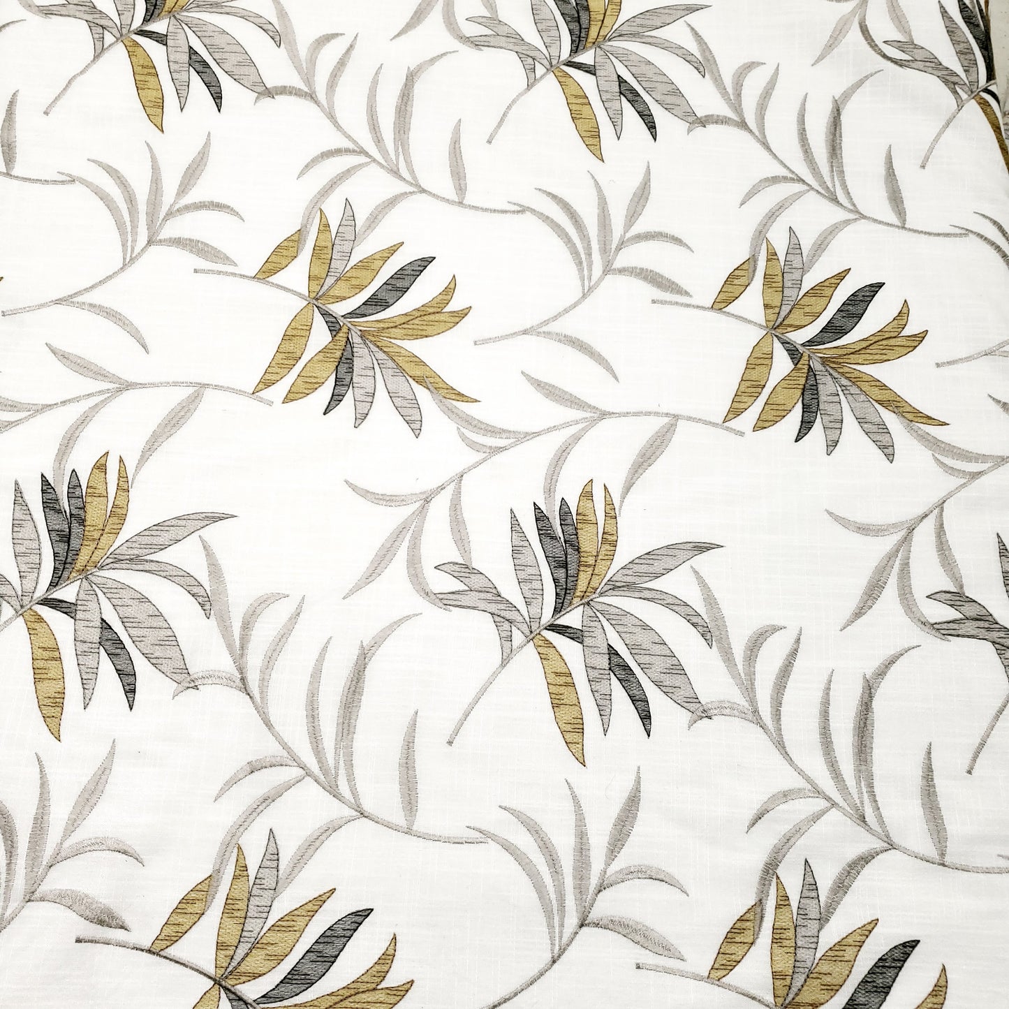 GILDED PALM EMBROIDERED DRAPERY