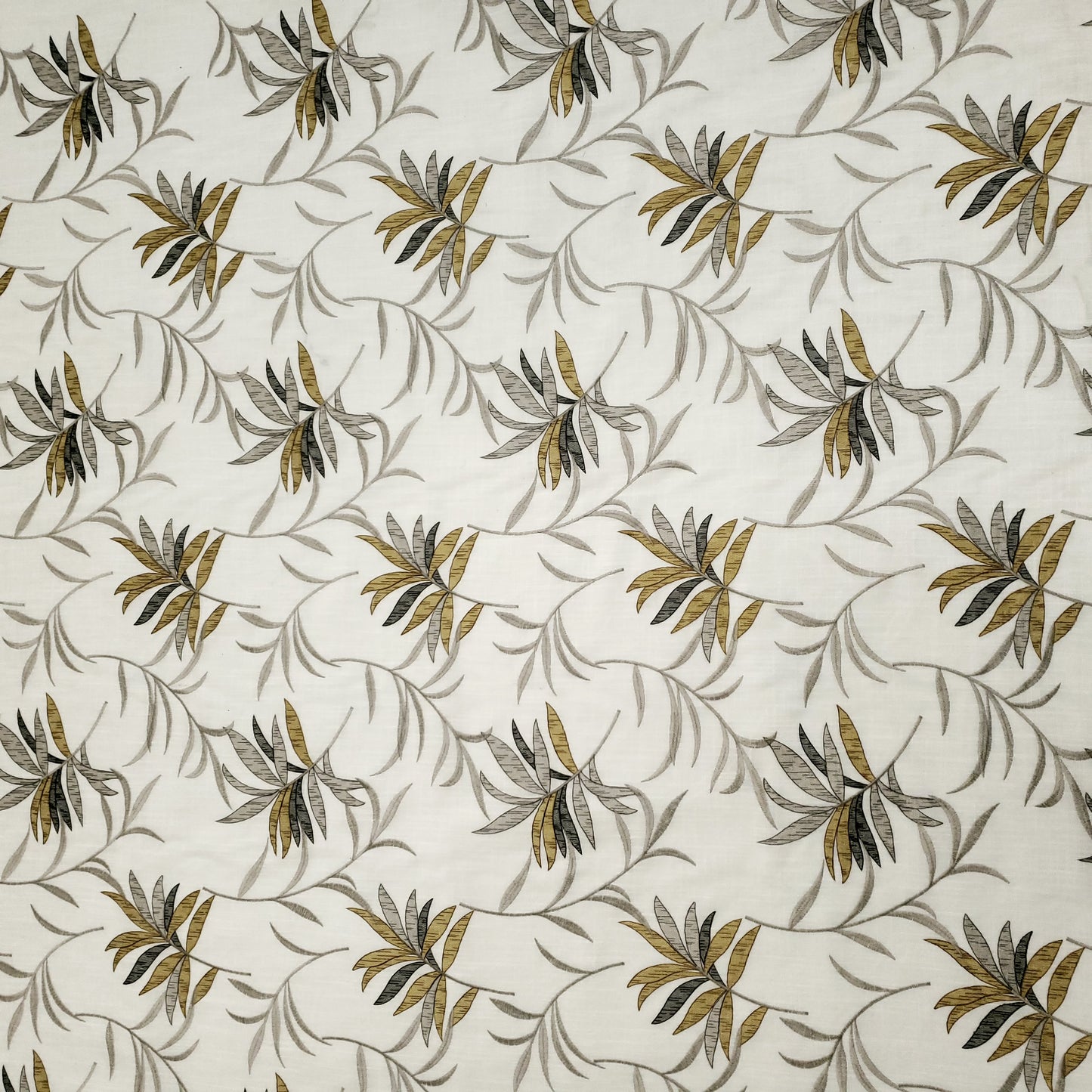 GILDED PALM EMBROIDERED DRAPERY