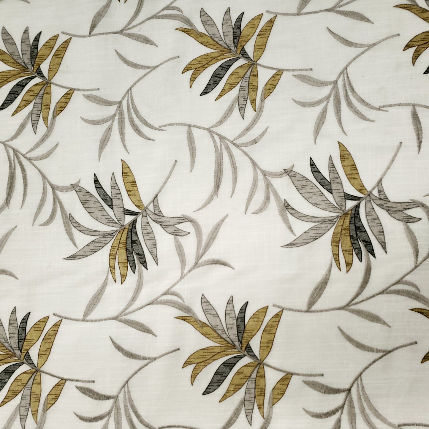 GILDED PALM EMBROIDERED DRAPERY