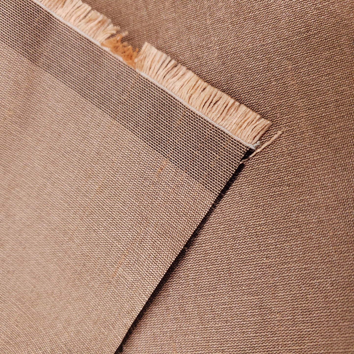ORANGE PEACH ASH FAUX SILK DUPIONI