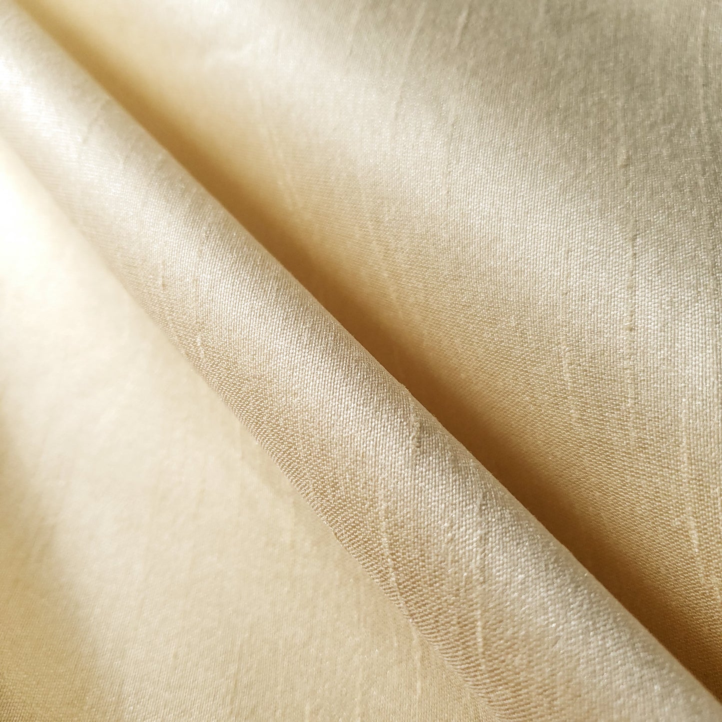 GOLD CHAMPAGNE FAUX SILK DUPIONI