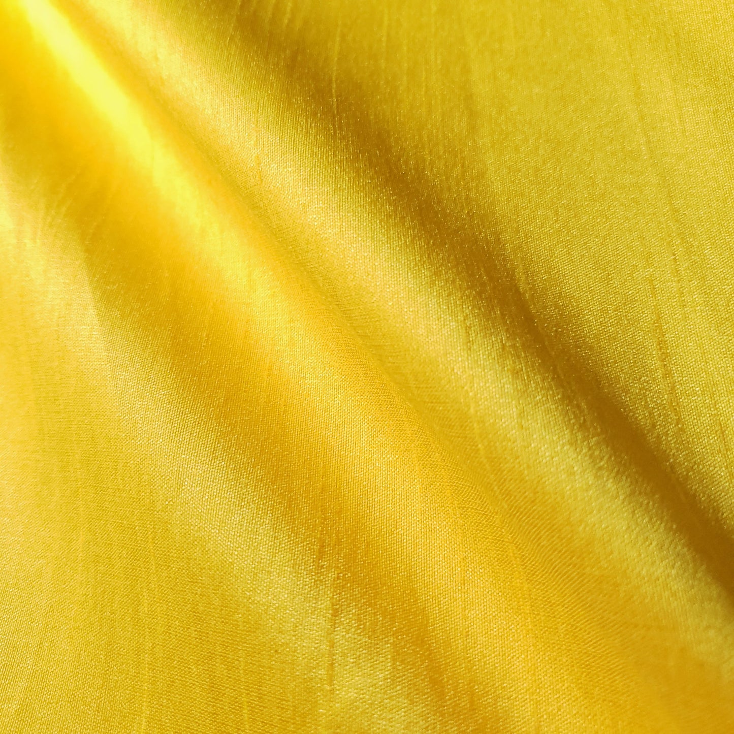 YELLOW MEYER CANARY FAUX SILK DUPIONI