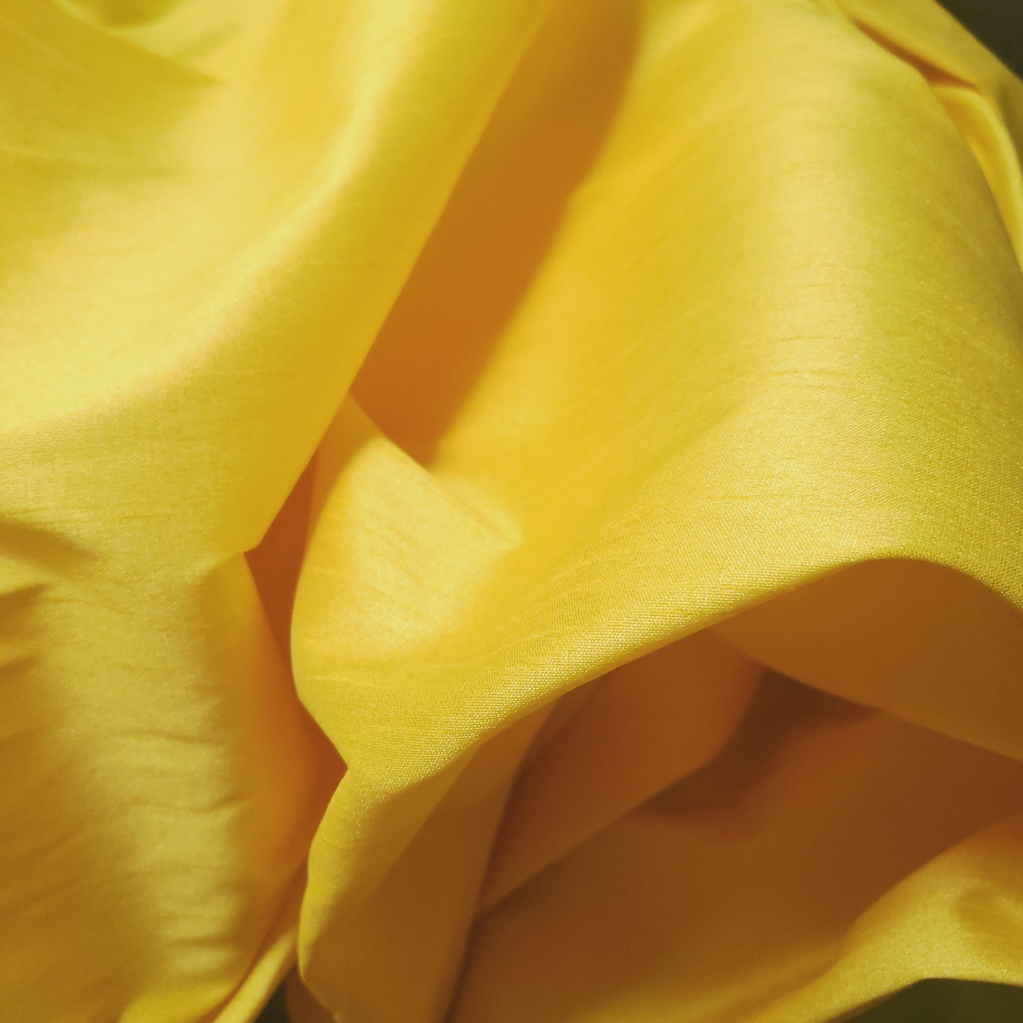 YELLOW MEYER CANARY FAUX SILK DUPIONI