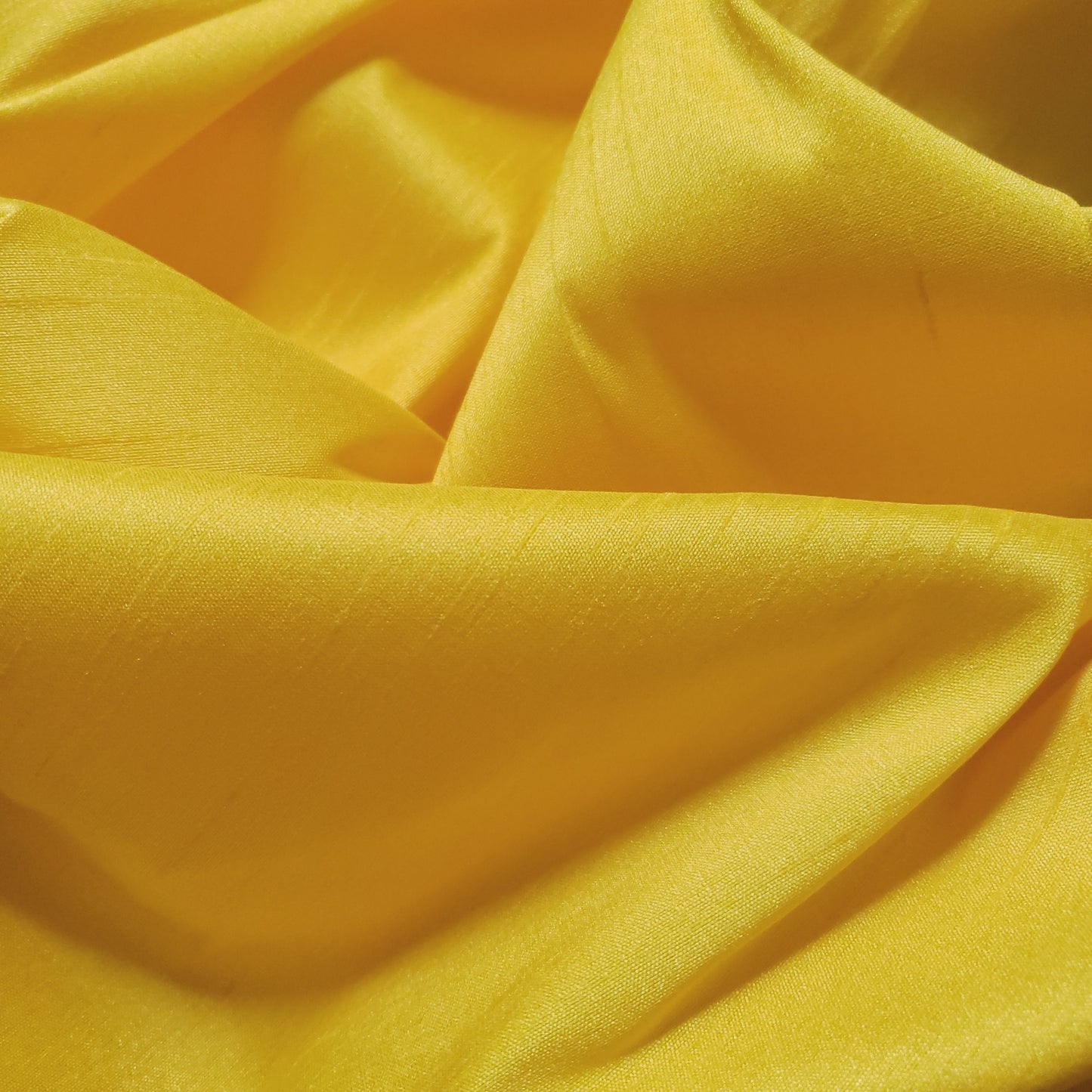 YELLOW MEYER CANARY FAUX SILK DUPIONI