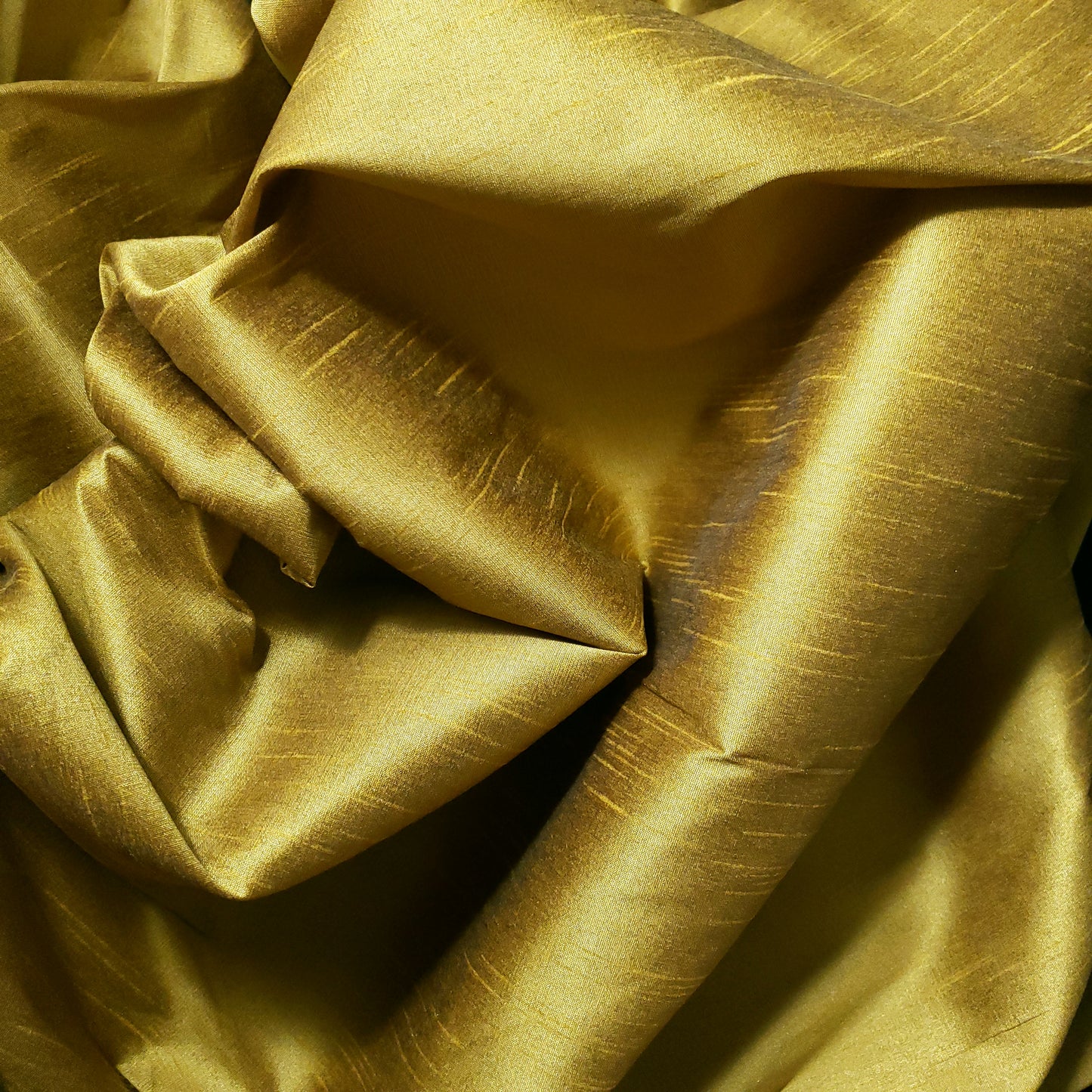 GOLD E.LECTRUM FAUX SILK DUPIONI