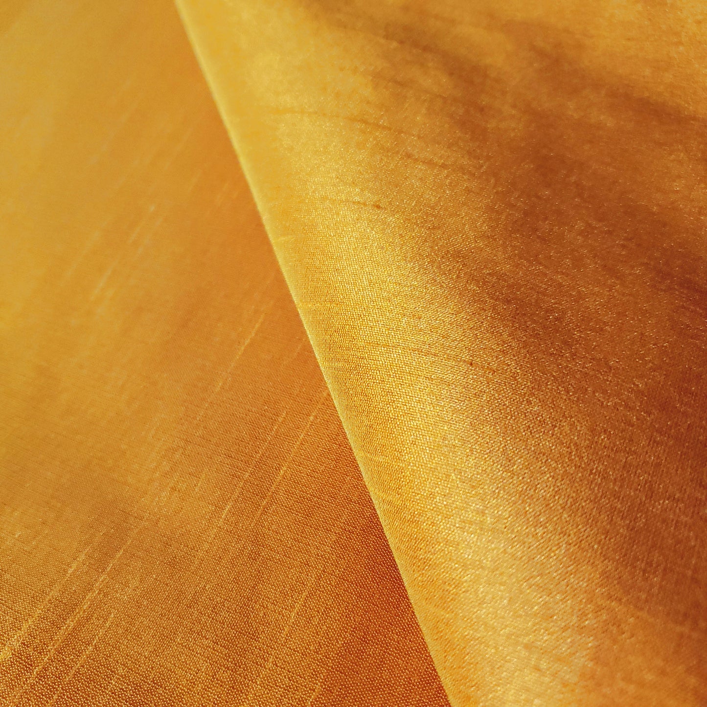 ORANGE YELLOW BUTTERNUT SQUASH FAUX SIK DUPIONI 58"