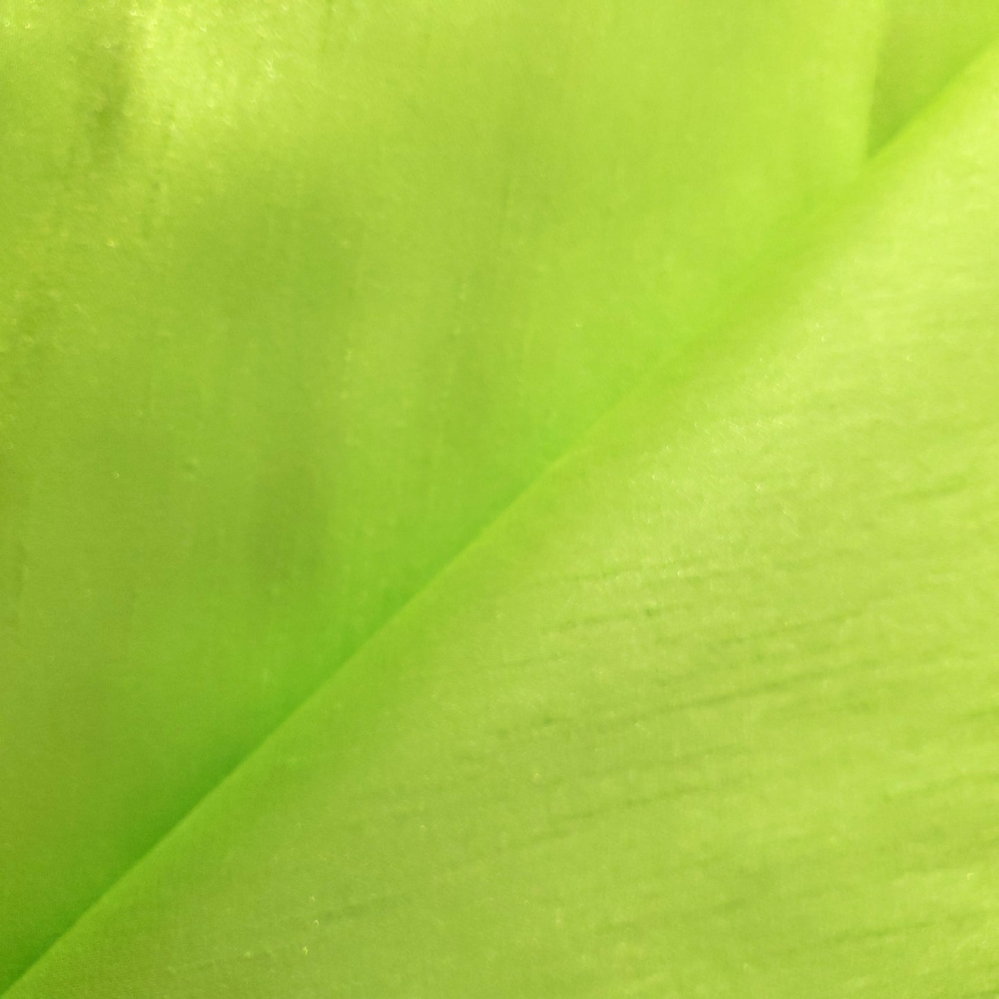 GREEN LIME SOFT FAUX SILK DUPIONI FABRIC