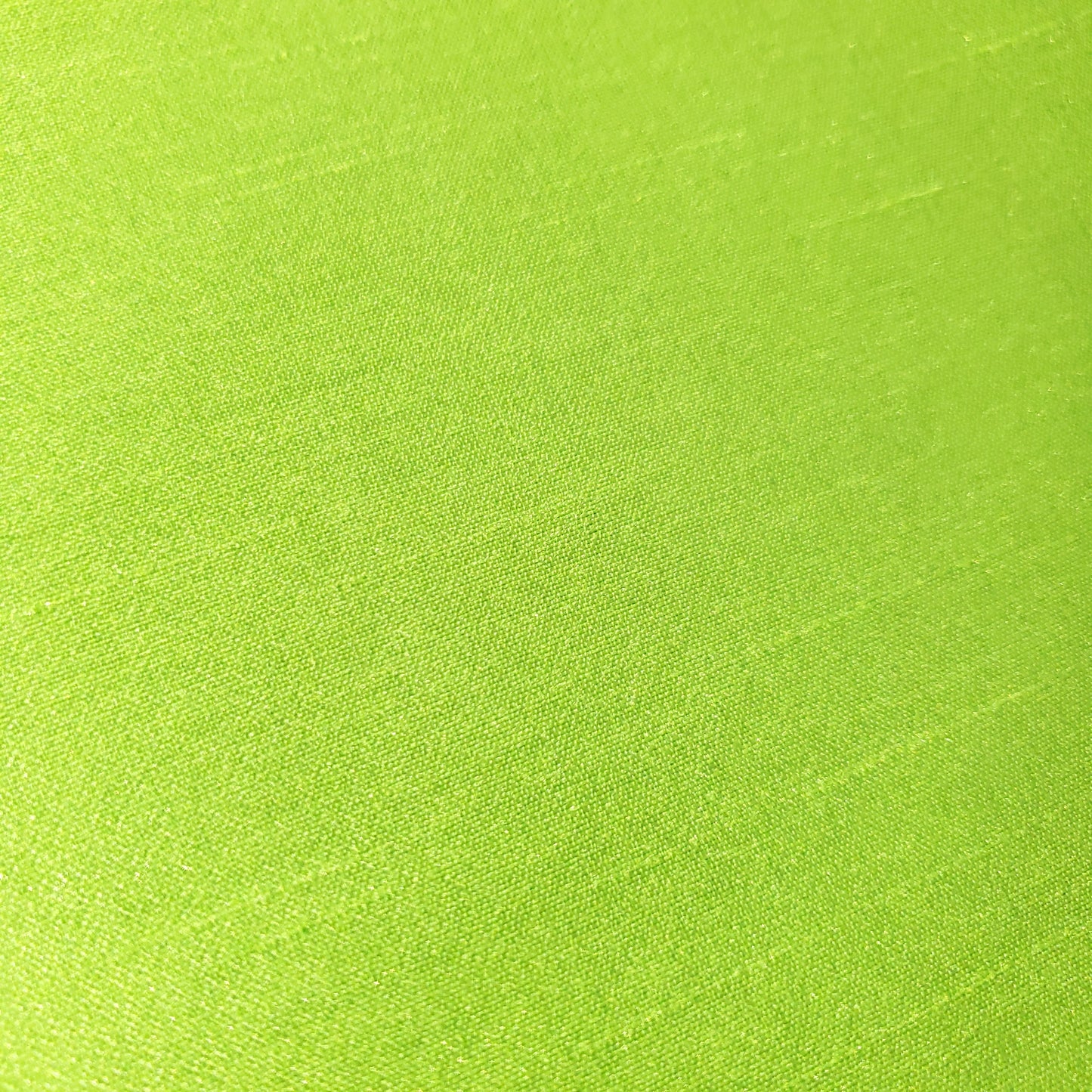 GREEN LIME SOFT FAUX SILK DUPIONI FABRIC