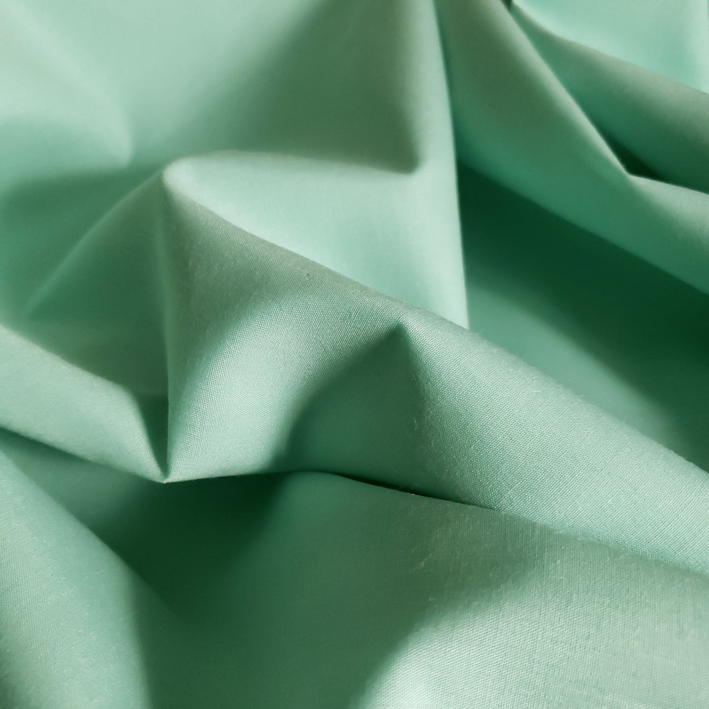 COTTON BLEND BROADCLOTH GREEN AQUA