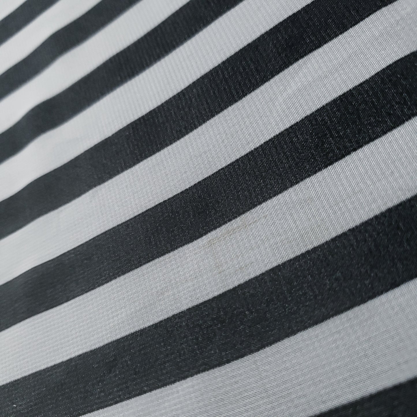 STRIPE CHIFFON BLACK WHITE