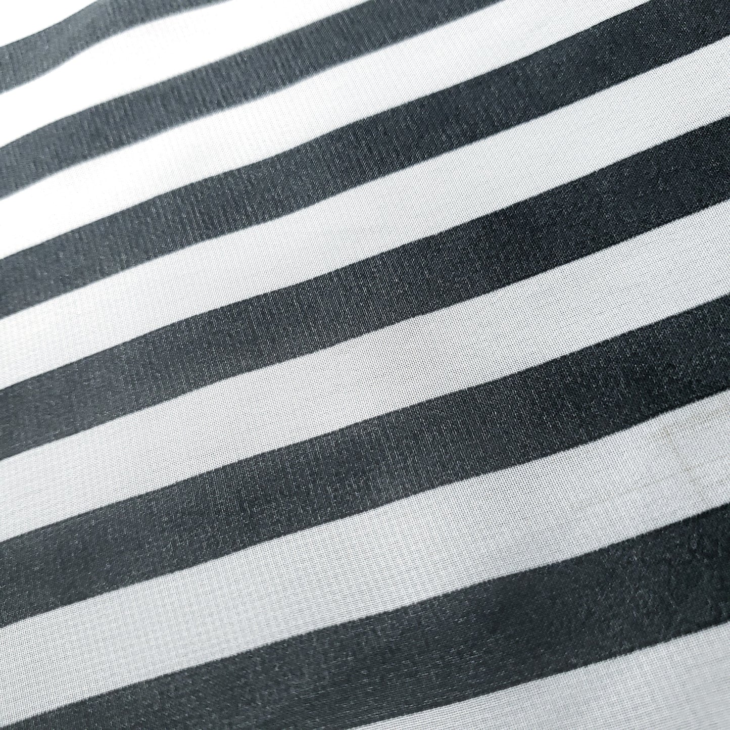 STRIPE CHIFFON BLACK WHITE