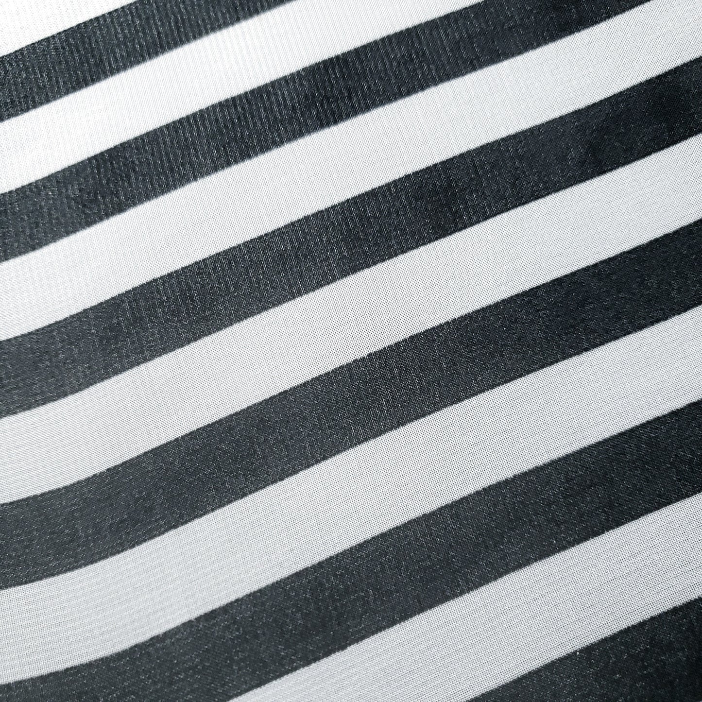 STRIPE CHIFFON BLACK WHITE