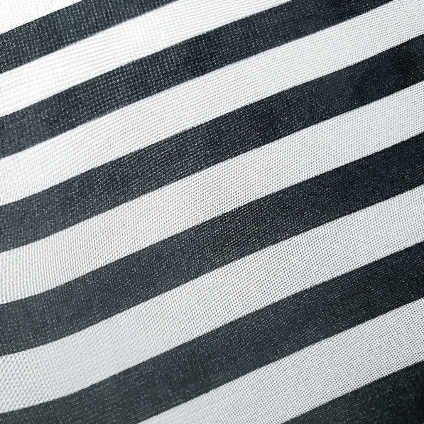 STRIPE CHIFFON BLACK WHITE