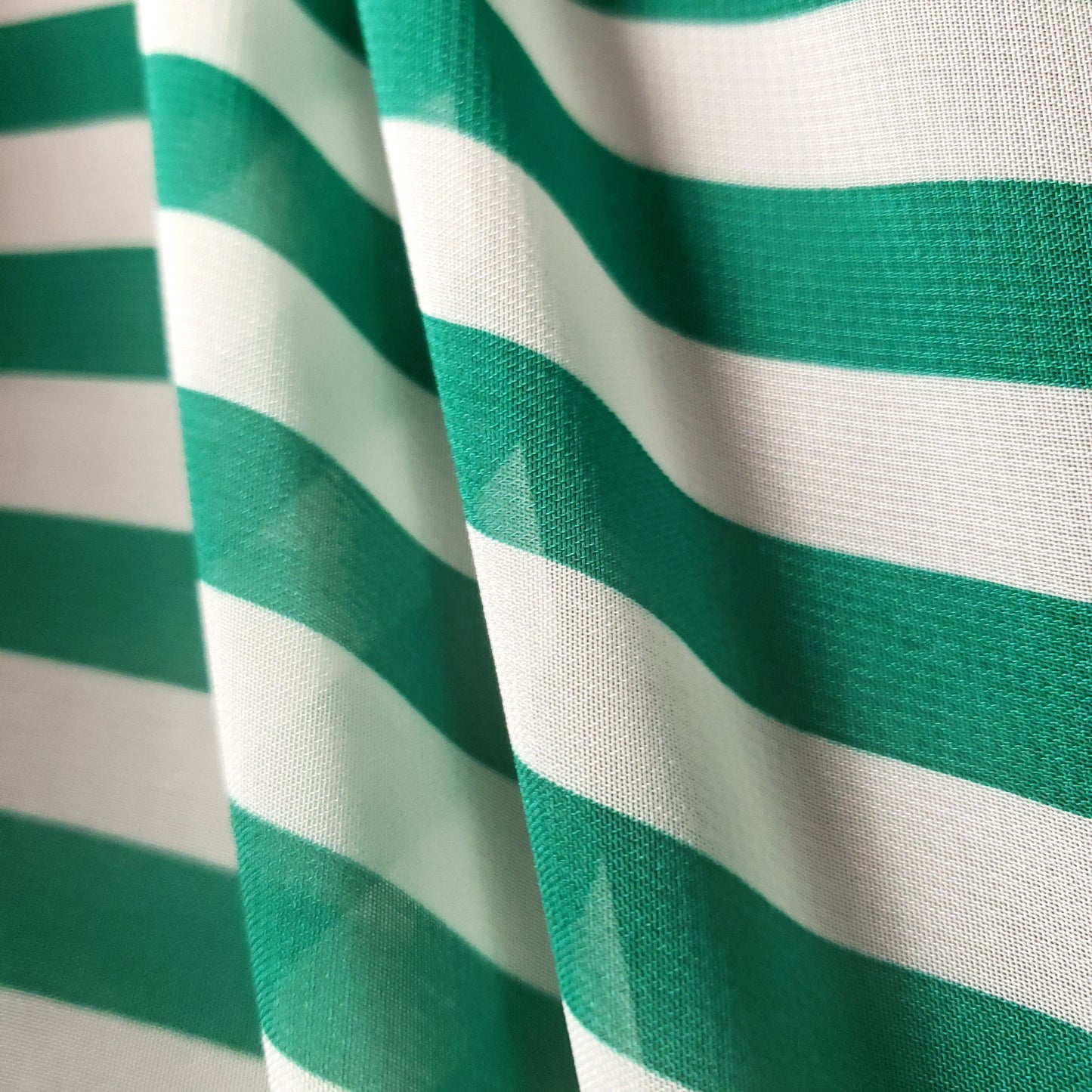 STRIPE CHIFFON KELLY GREEN