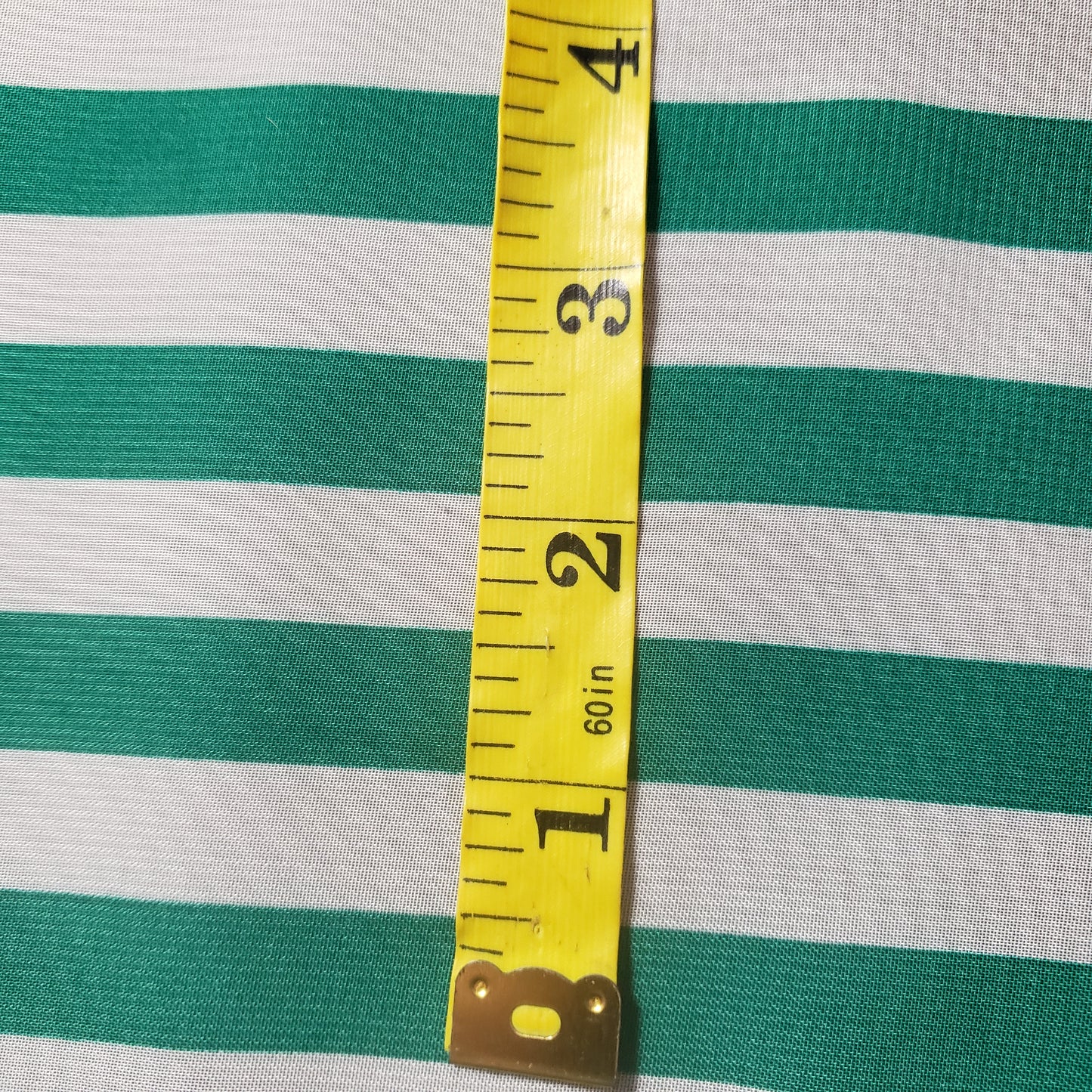 STRIPE CHIFFON KELLY GREEN