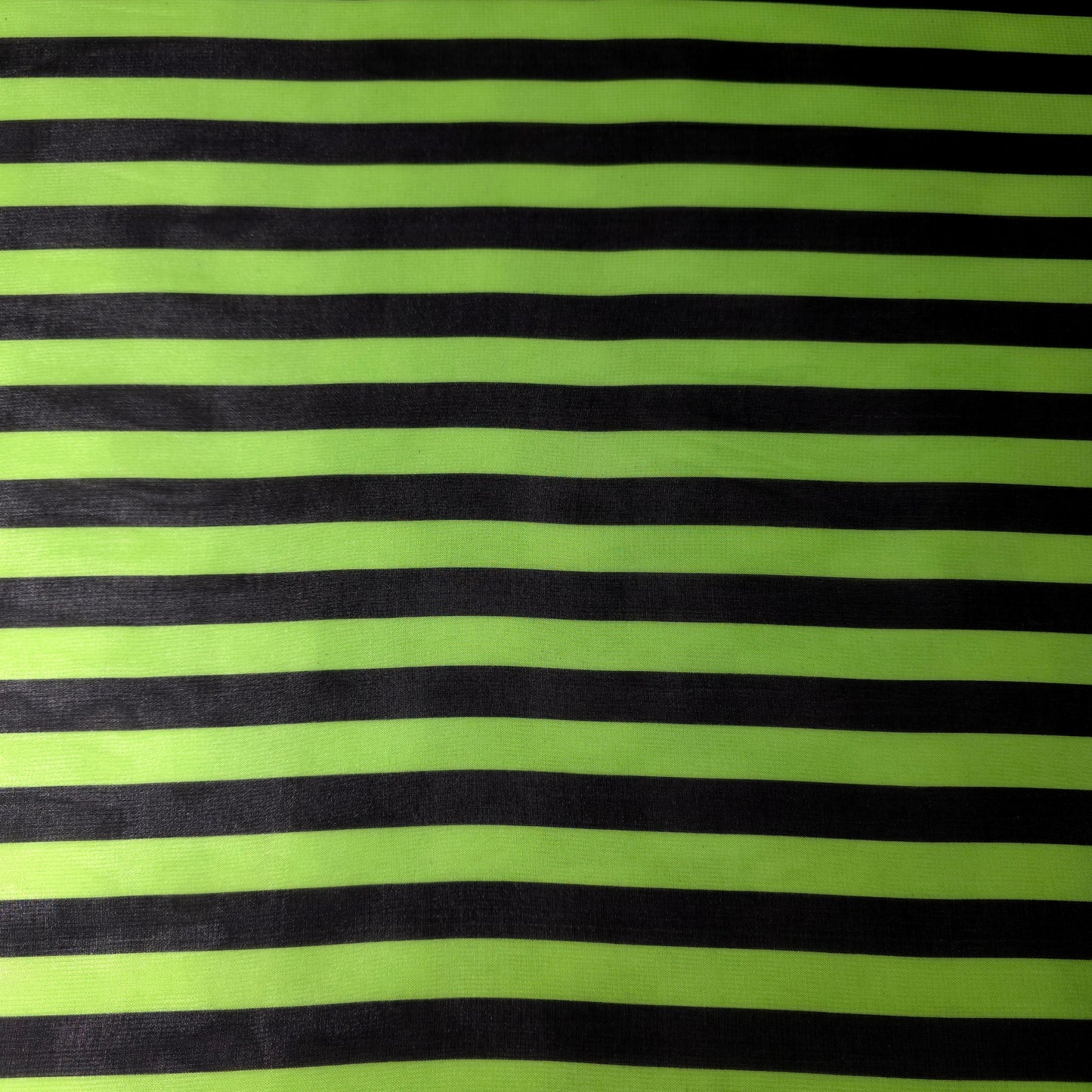 STRIPE CHIFFON LIME GREEN BLACK