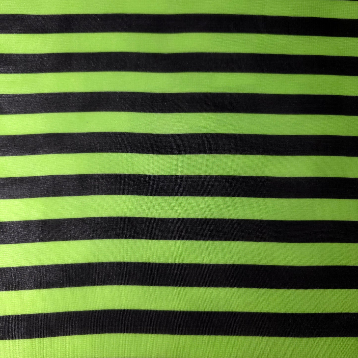 STRIPE CHIFFON LIME GREEN BLACK