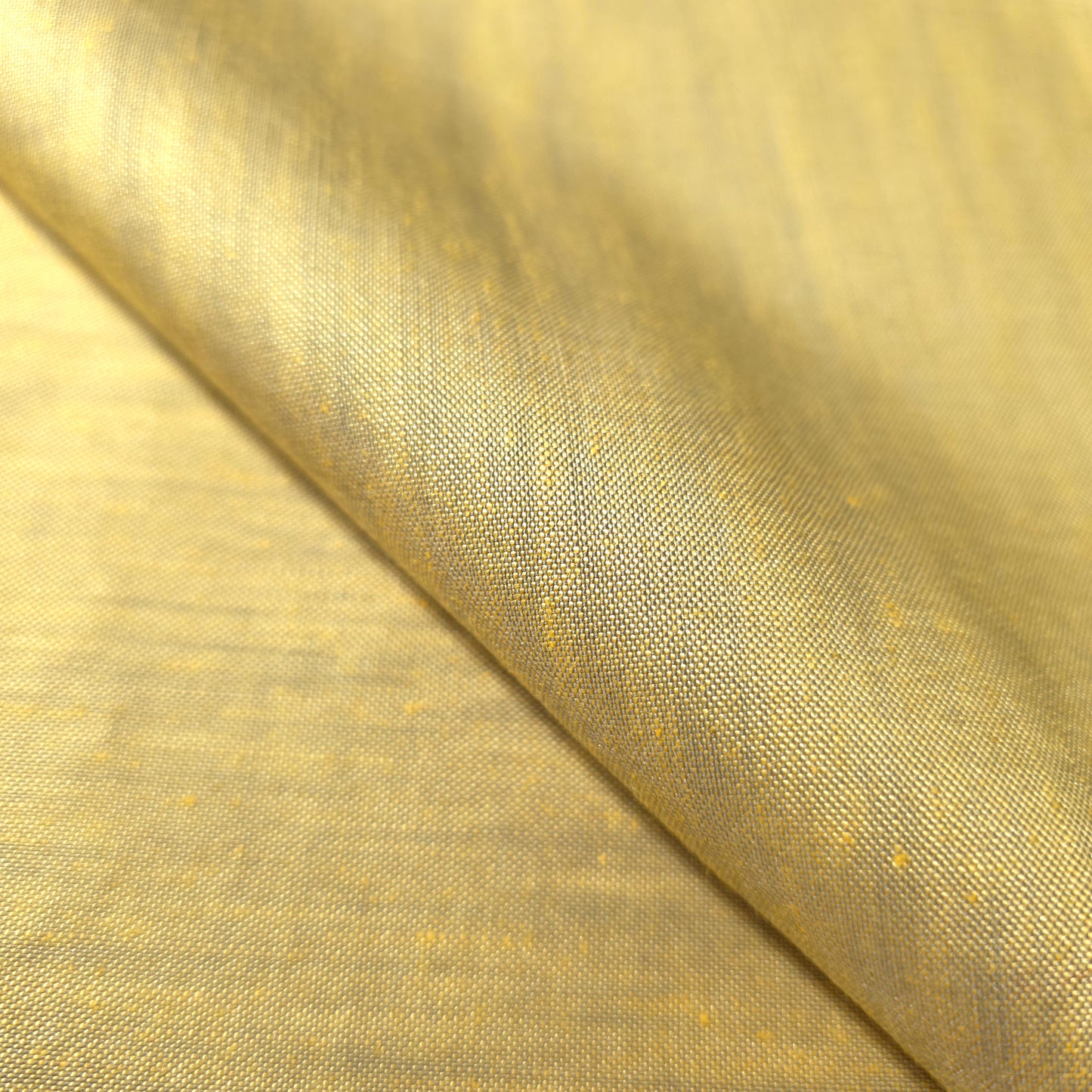 ANSEL YELLOW HEATHER GRAY COTTON SHIRTING