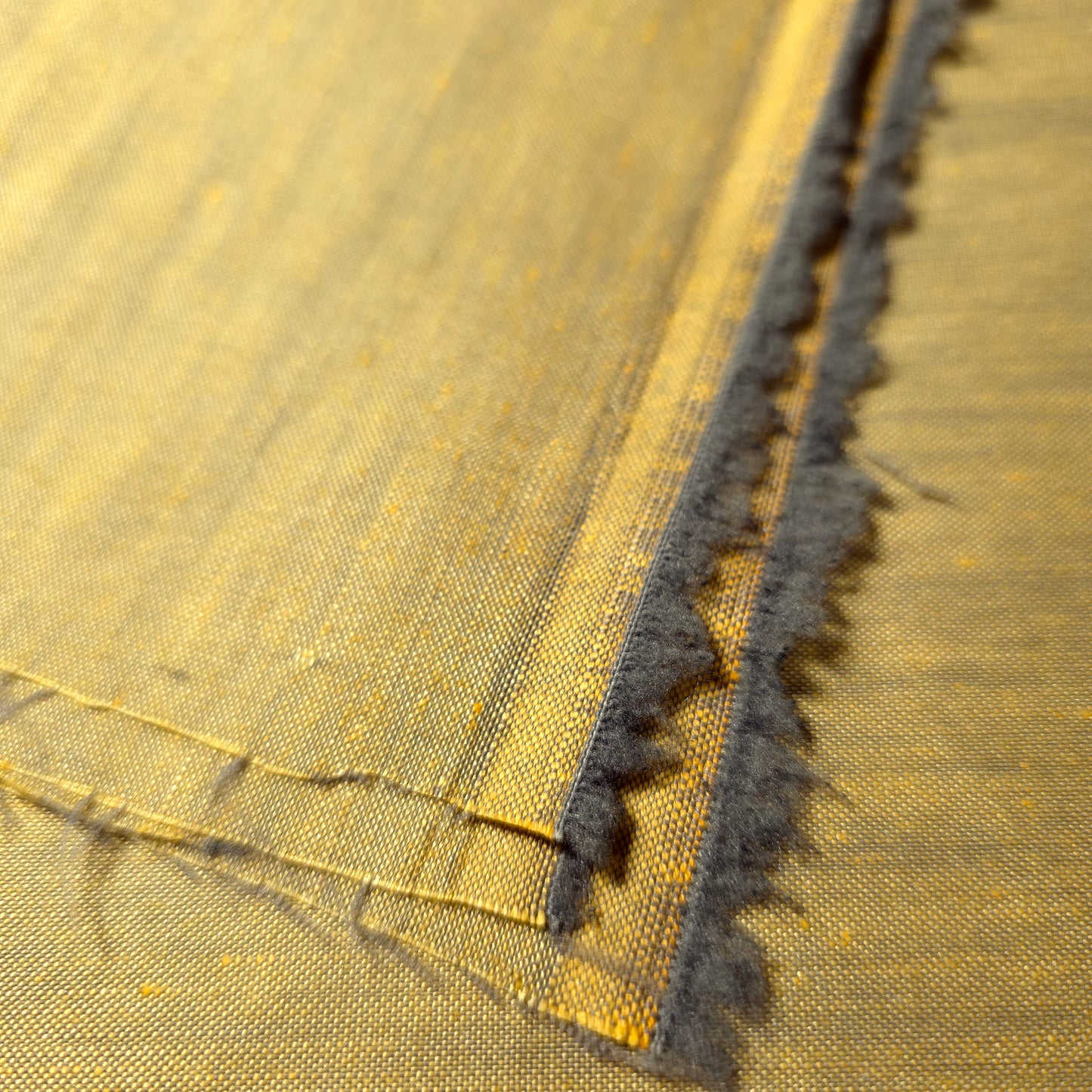 ANSEL YELLOW HEATHER GRAY COTTON SHIRTING