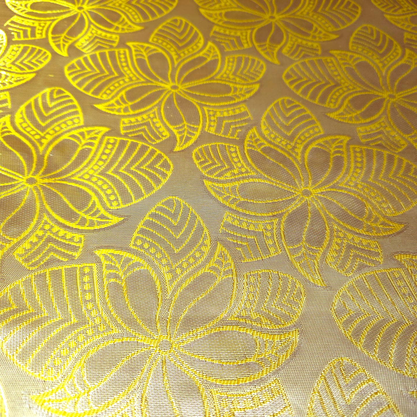 AFRICAN GOLD FLORAL BROCADE