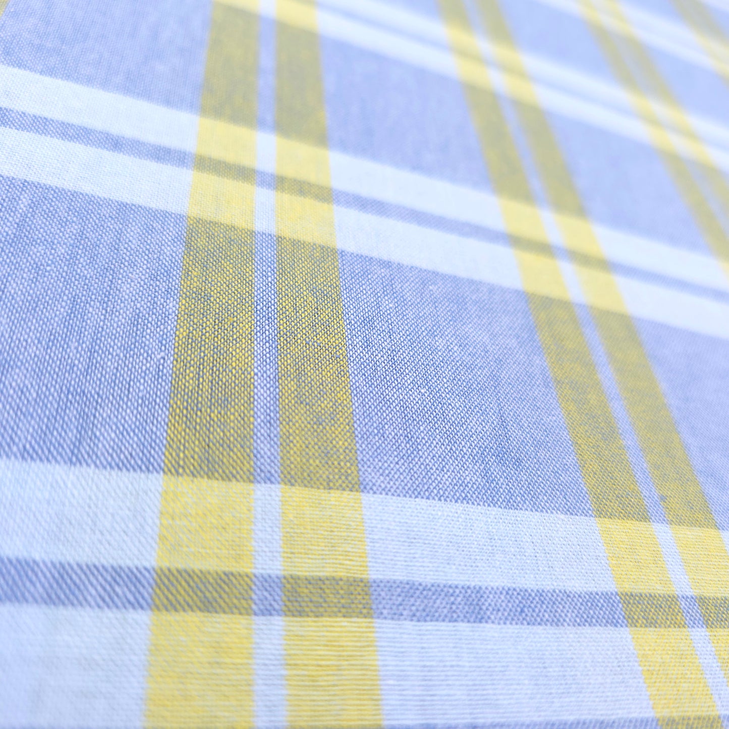PASTEL PLAID YELLOW COTTON SHIRTING (Copy)
