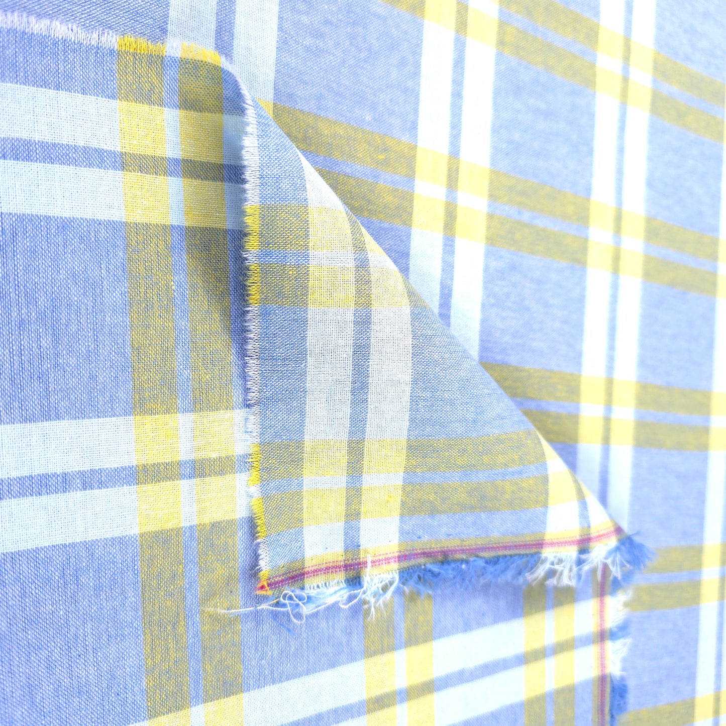 PASTEL PLAID YELLOW COTTON SHIRTING (Copy)