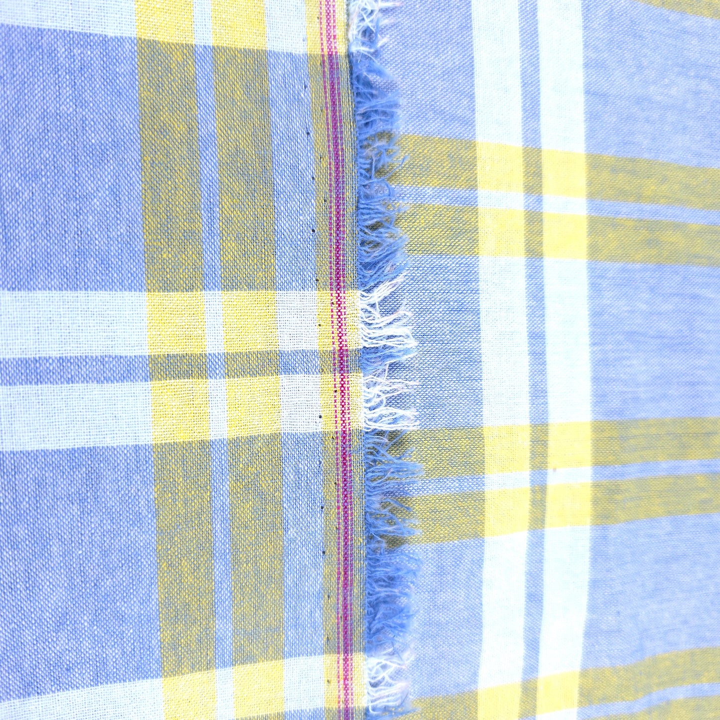 PASTEL PLAID YELLOW COTTON SHIRTING (Copy)