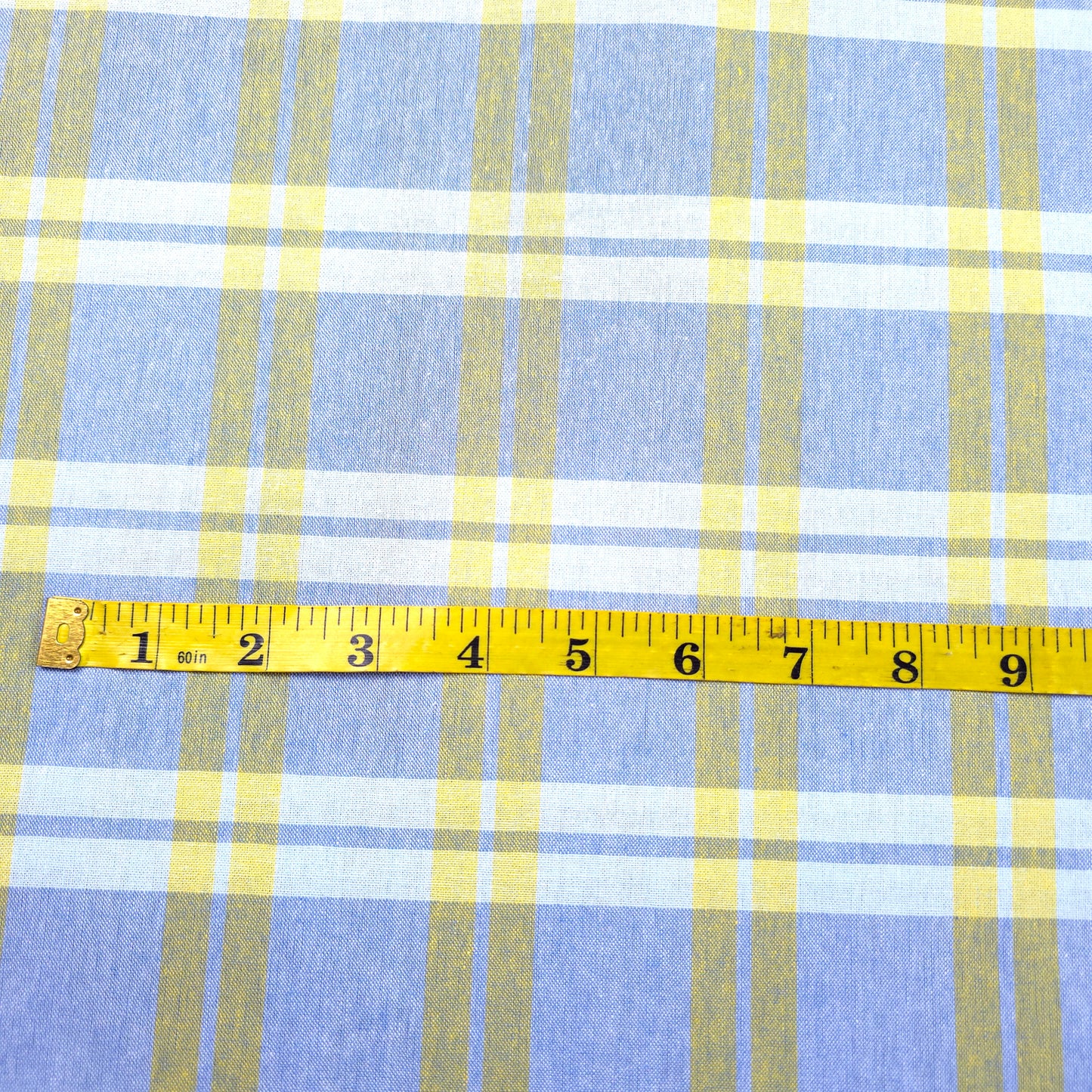 PASTEL PLAID YELLOW COTTON SHIRTING (Copy)