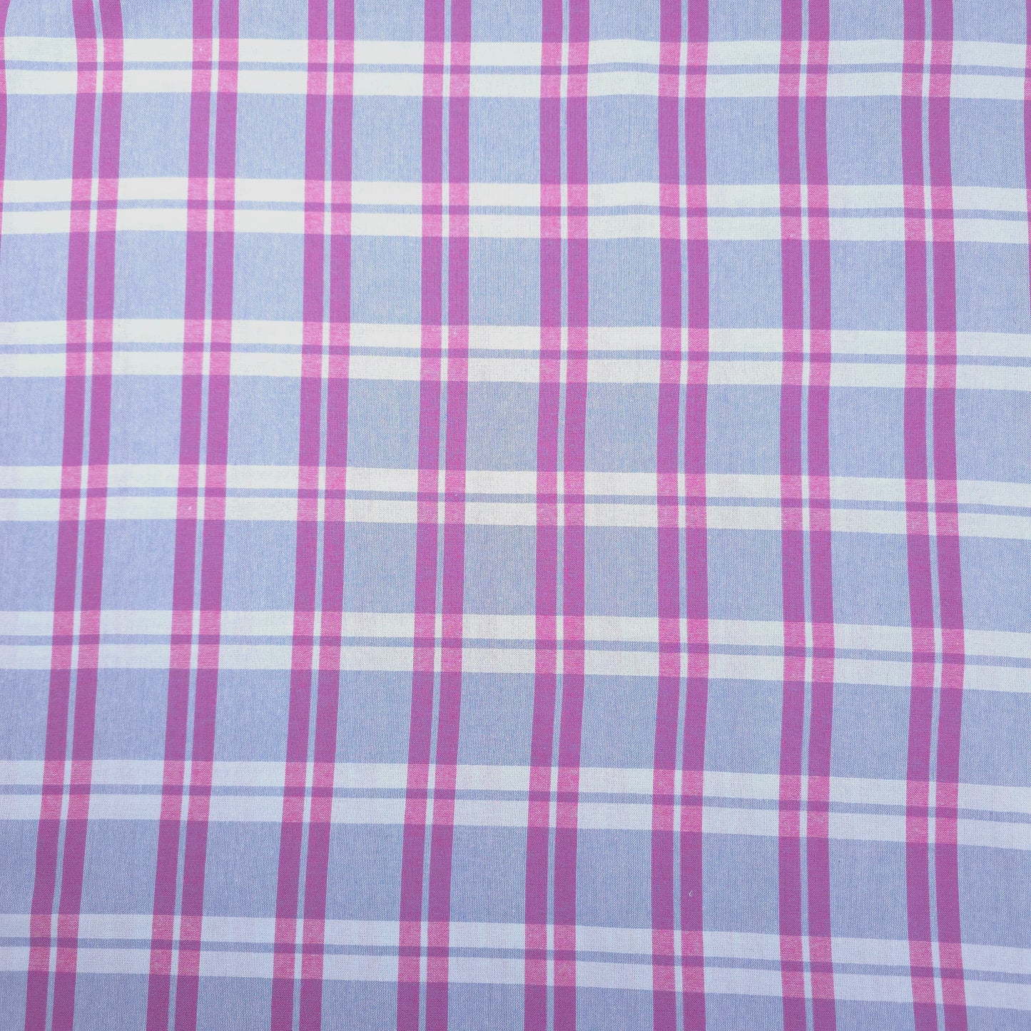 PASTEL PLAID PINK COTTON SHIRTING