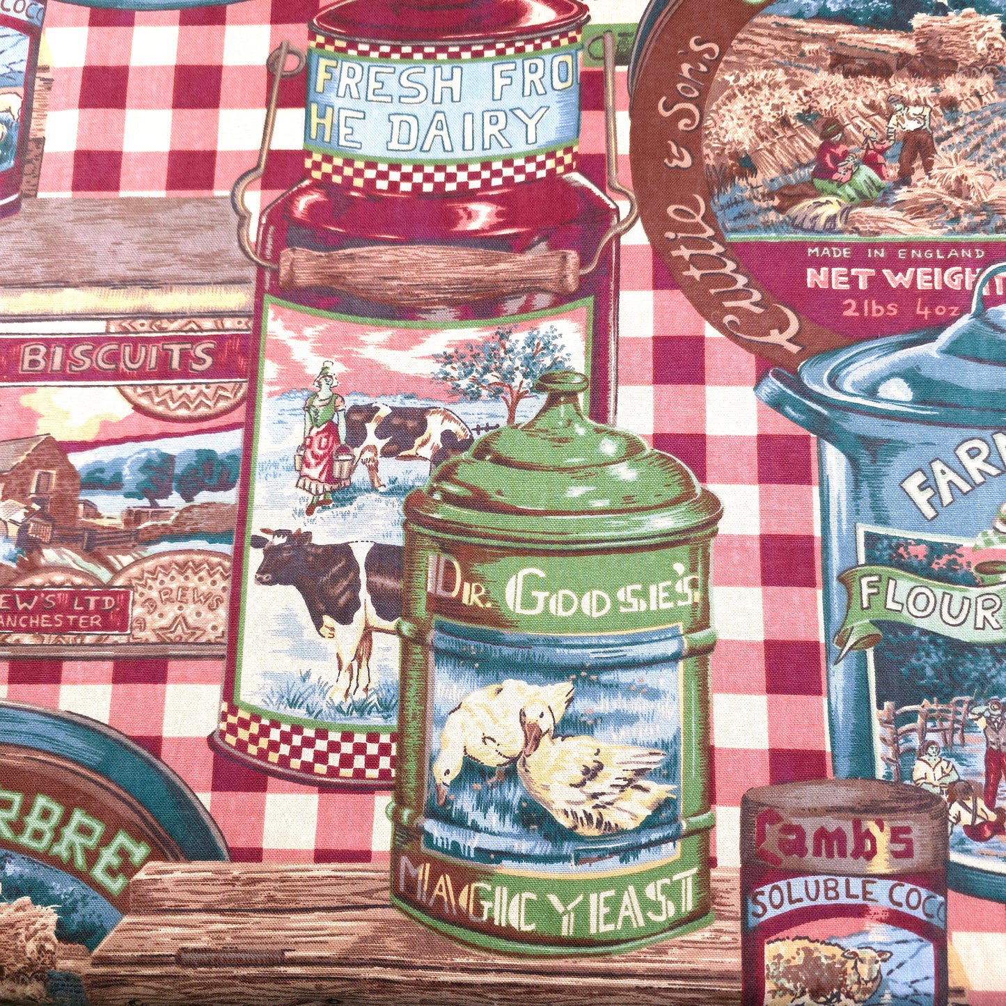 VINTAGE BLOOMCRAFT FARMHOUSE FABRIC