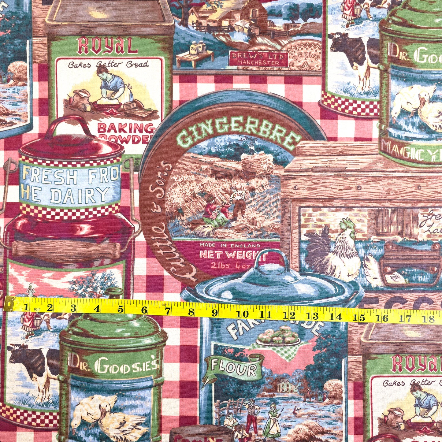 VINTAGE BLOOMCRAFT FARMHOUSE FABRIC