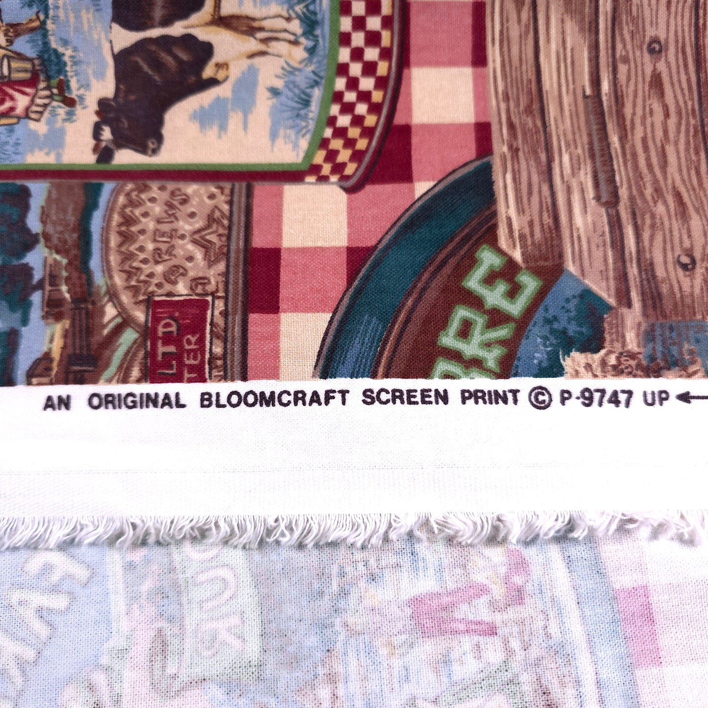 VINTAGE BLOOMCRAFT FARMHOUSE FABRIC