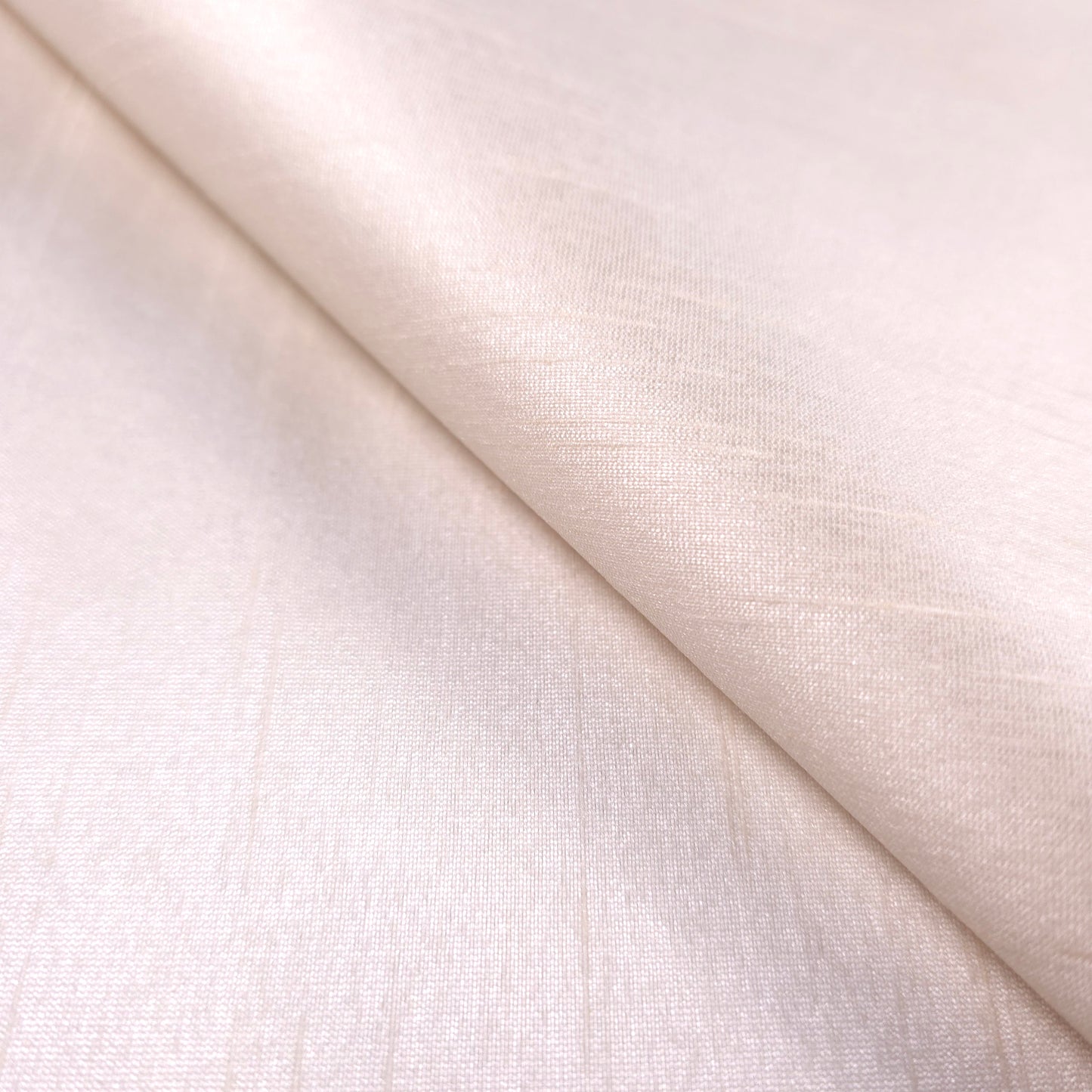 NEUTRAL IVORY PARCHMENT FAUX SILK DUPIONI 58"