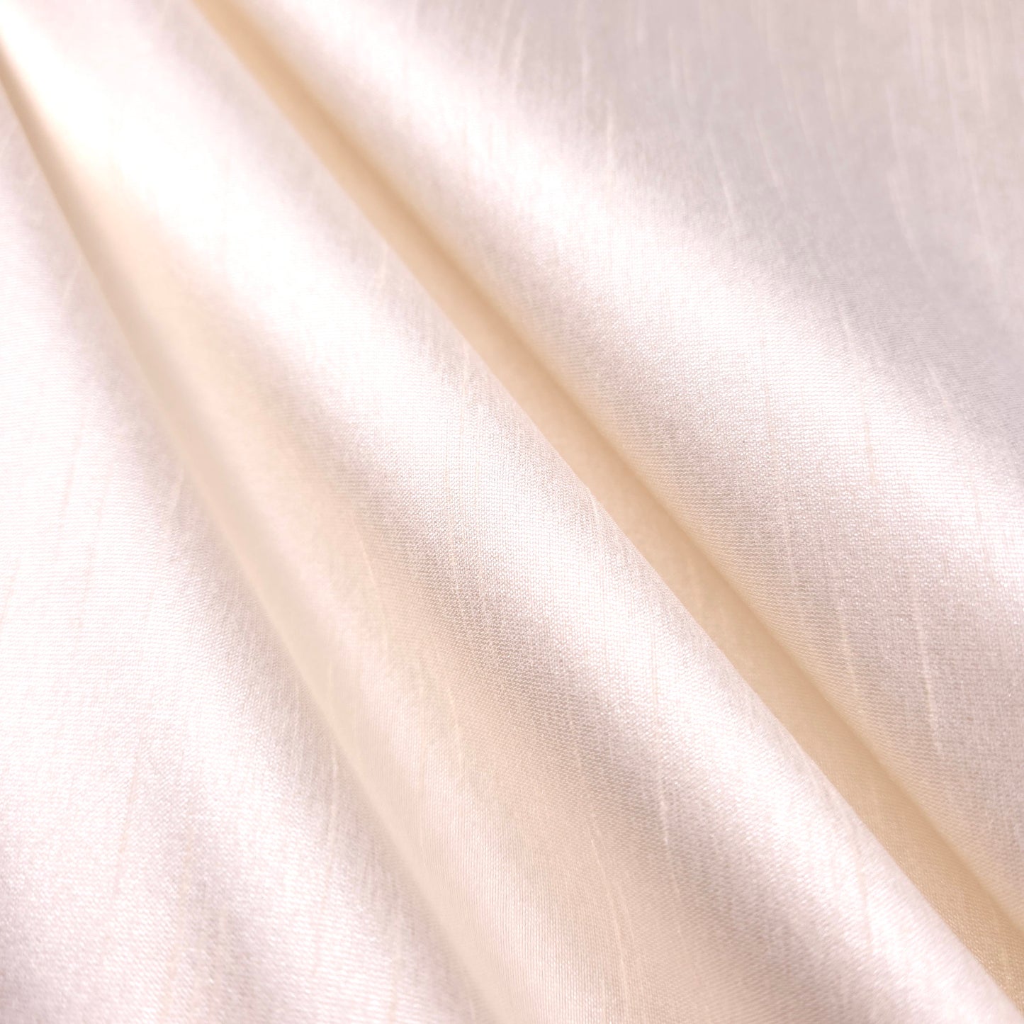 NEUTRAL IVORY PARCHMENT FAUX SILK DUPIONI 58"