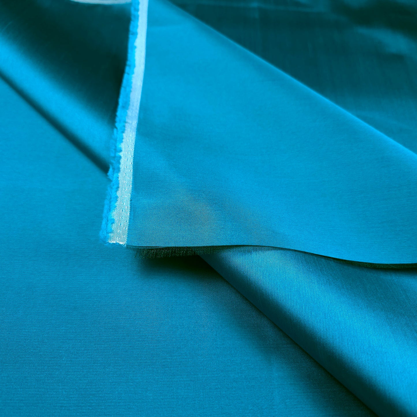 MIKADO GREEN TEAL LUSTER FABRIC