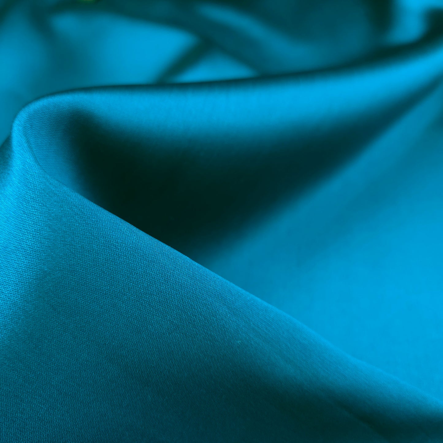MIKADO GREEN TEAL LUSTER FABRIC