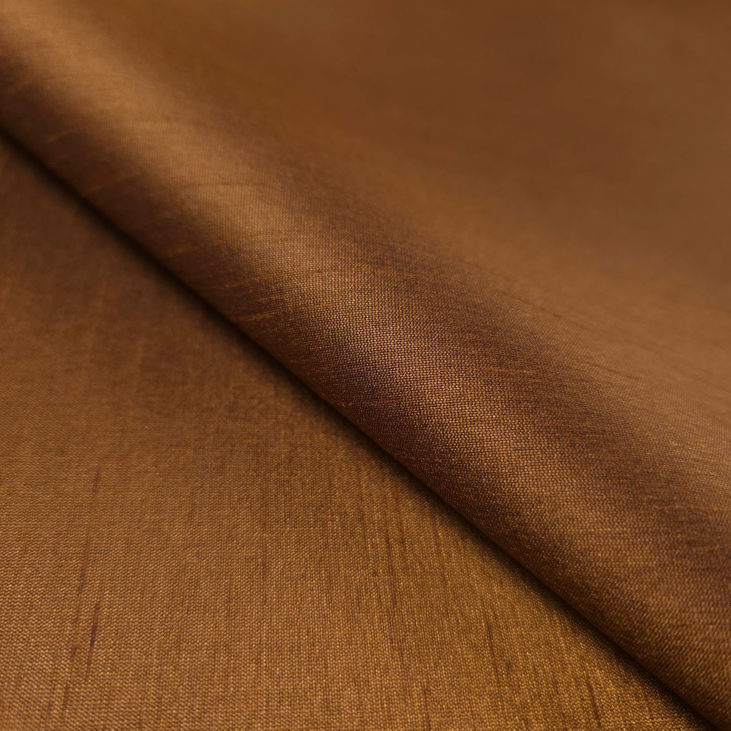 GOLD ANTIQUE BRONZE FAUX SILK DUPIONI