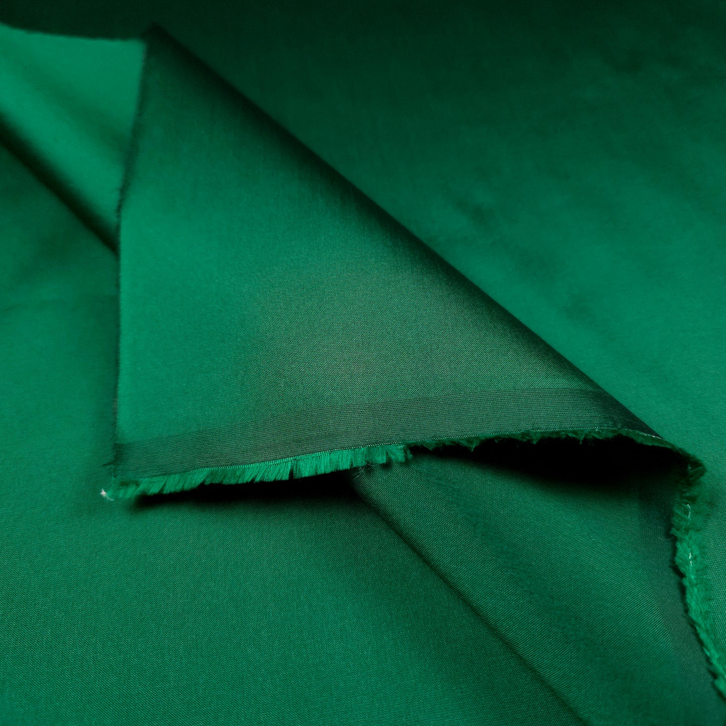 FAUX SILK LUXURY TAFFETA HUNTER GREEN