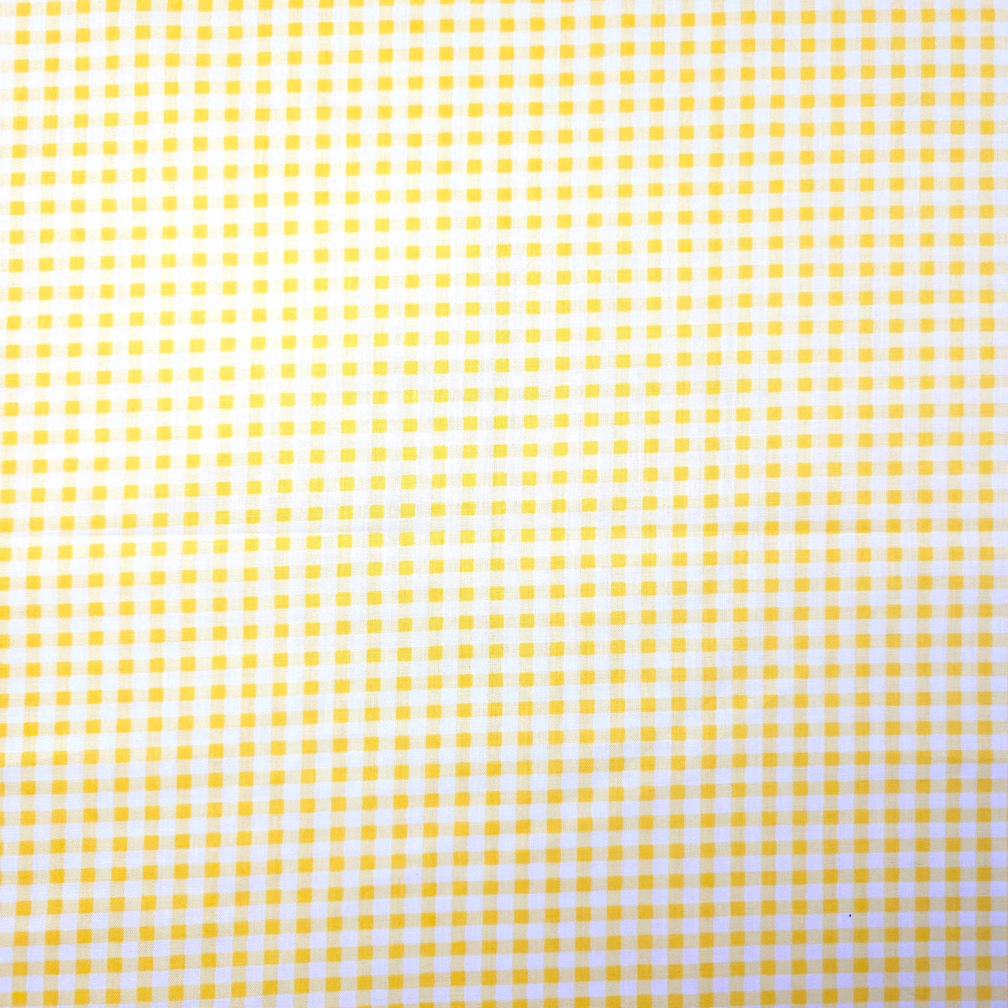 1/4" GINGHAM POLYCOTTON PRINT YELLOW LEMON