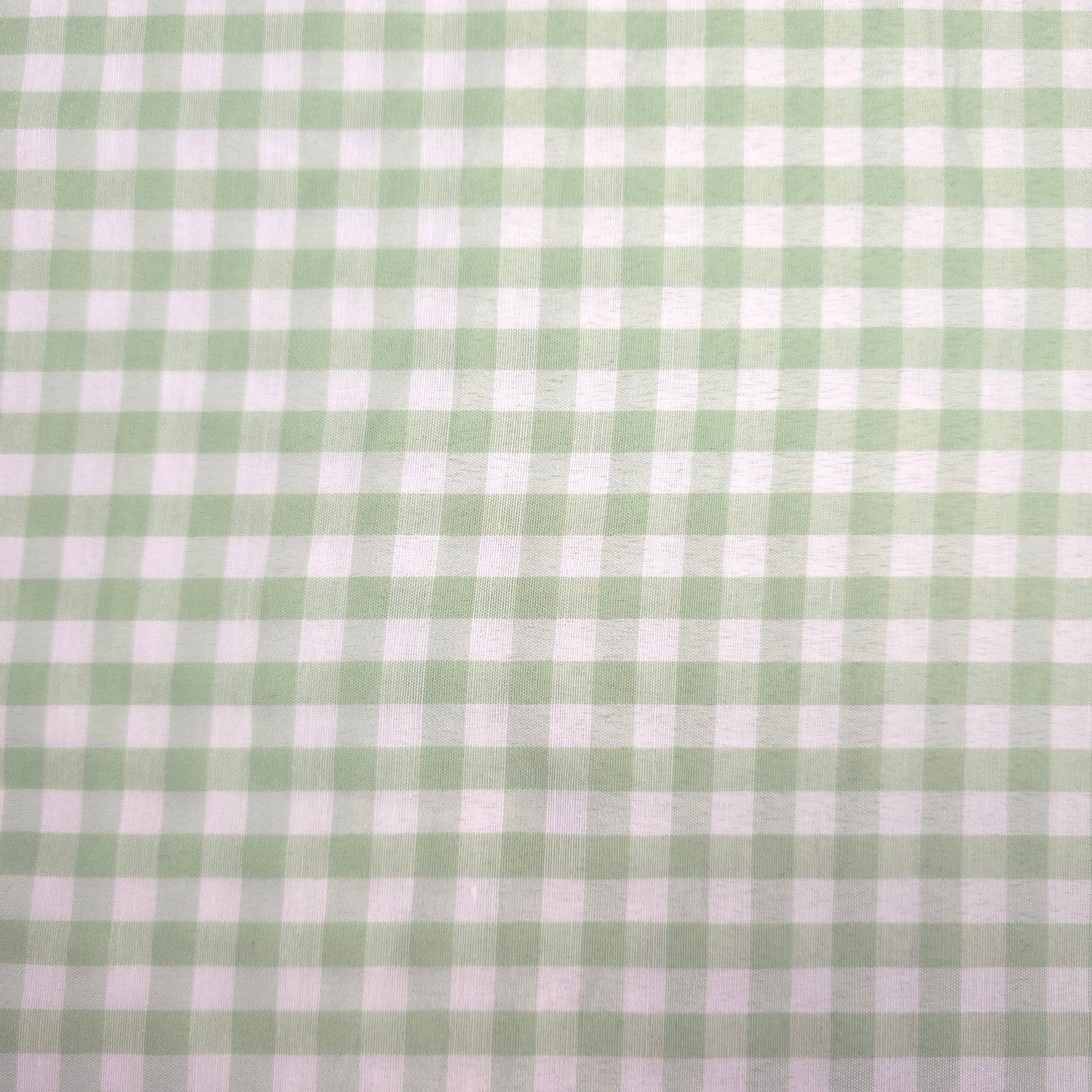 1/4" GINGHAM POLYCOTTON PRINT GREEN SAGE