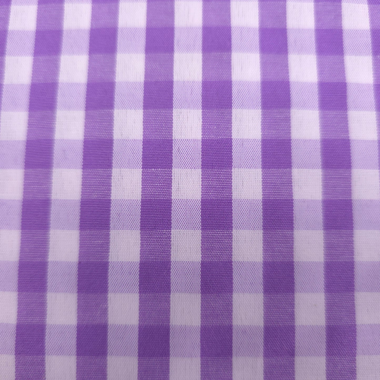 1/4" GINGHAM POLYCOTTON PRINT LILAC PUPLE