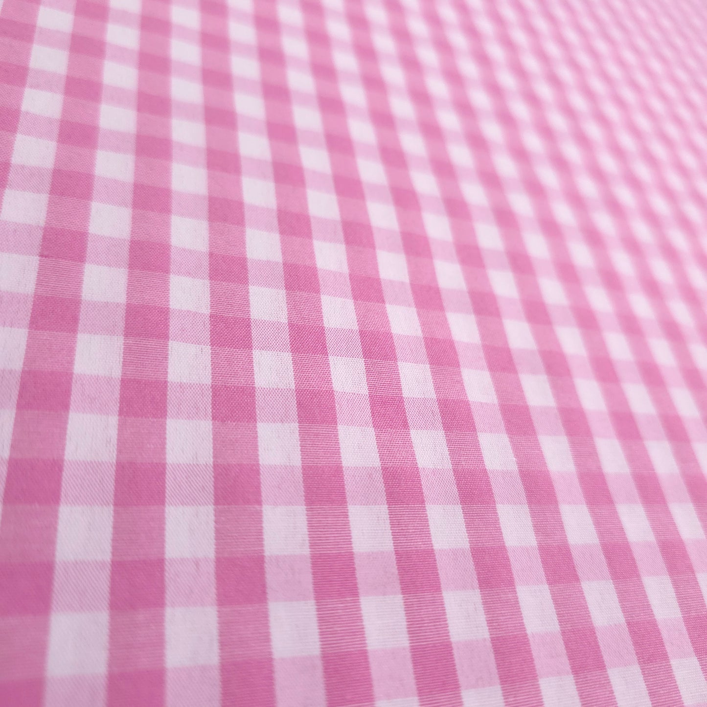 1/4" GINGHAM POLYCOTTON PRINT PINK