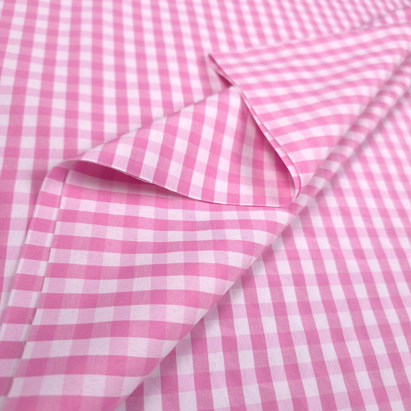 1/4" GINGHAM POLYCOTTON PRINT PINK