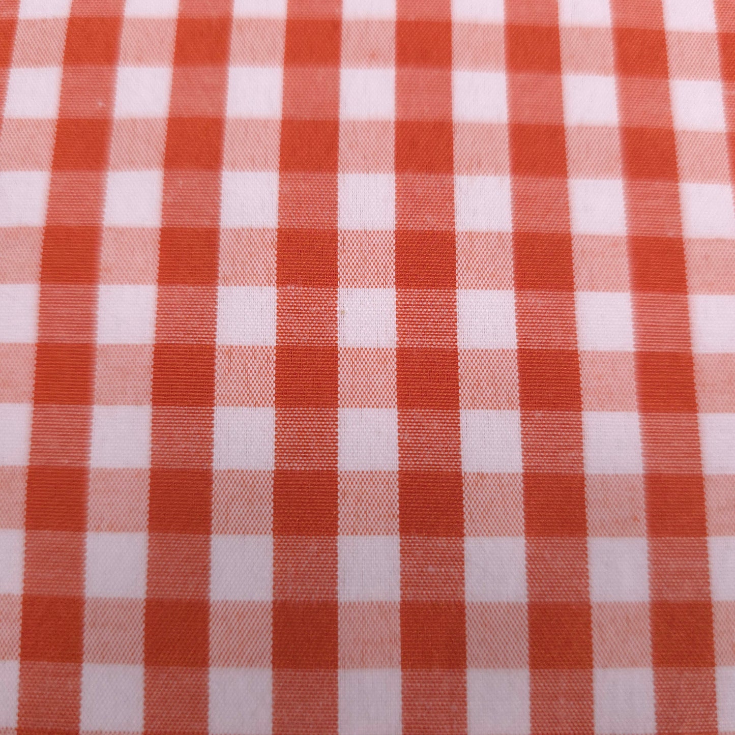 1/4" GINGHAM POLYCOTTON PRINT ORANGE