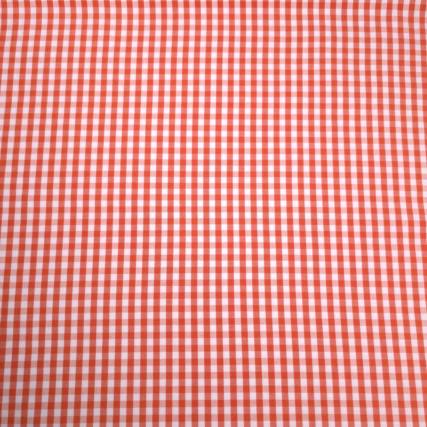 1/4" GINGHAM POLYCOTTON PRINT ORANGE