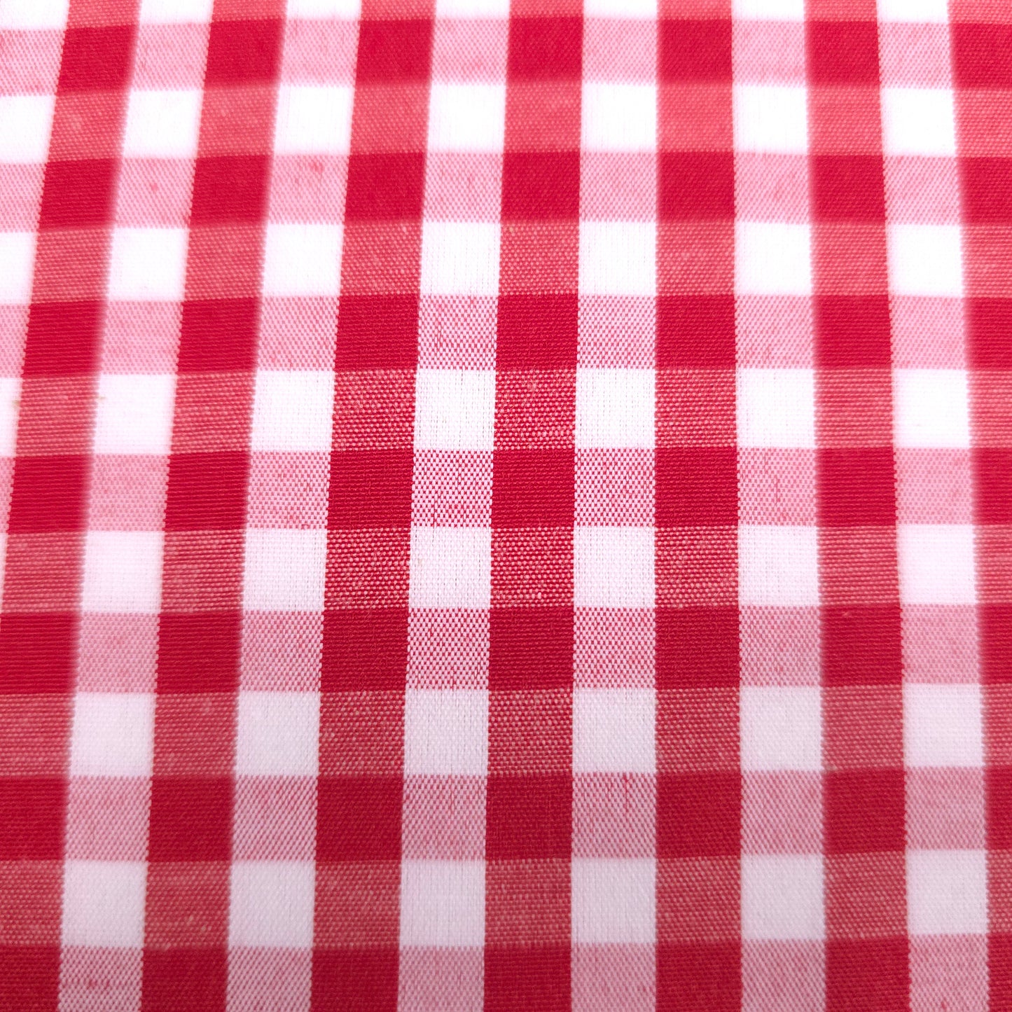 1/4" GINGHAM POLYCOTTON PRINT RED