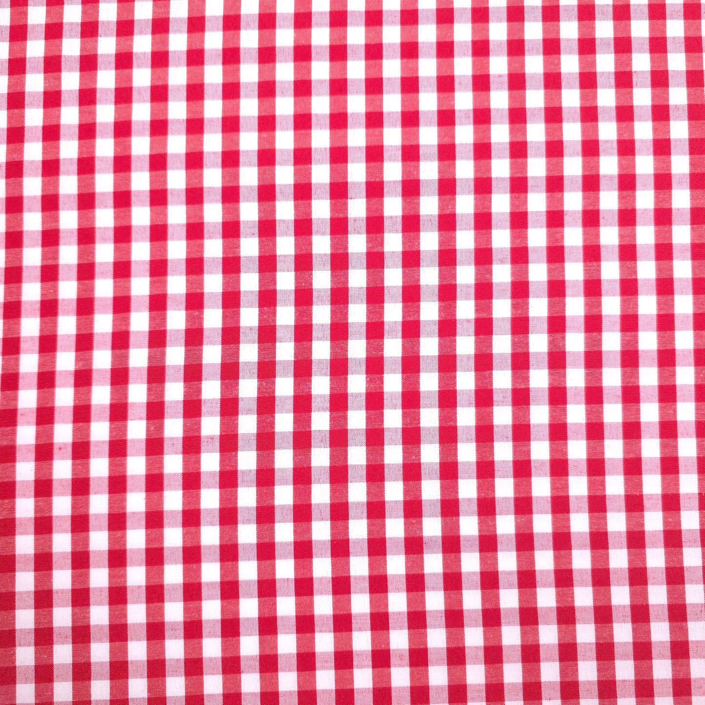 1/4" GINGHAM POLYCOTTON PRINT RED