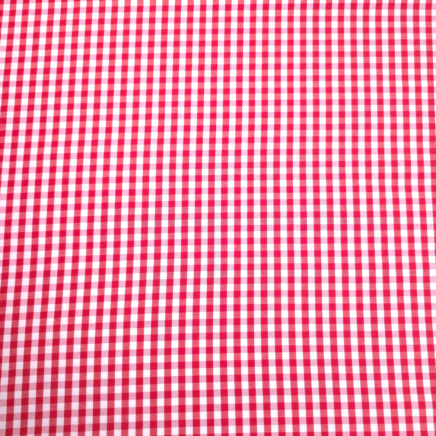 1/4" GINGHAM POLYCOTTON PRINT RED