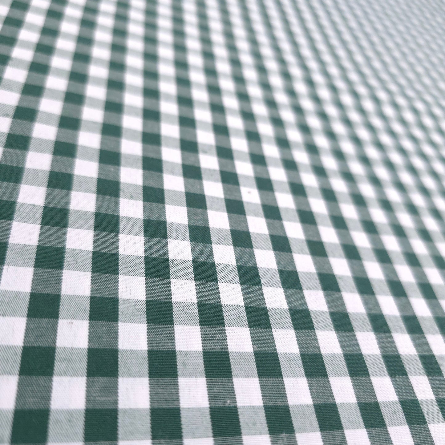 1/4" GINGHAM POLYCOTTON PRINT GREEN HUNTER